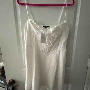 Forever 21 White Spaghetti Strap Dress